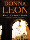 Cover image for Unto Us a Son Is Given